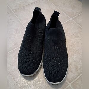 Tommy Bahama Black Sparkly Slip-On Sneakers